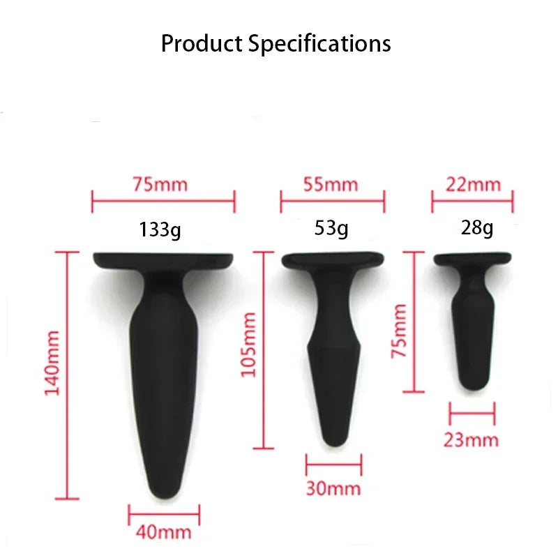 S/M/L Silicone Plug Anal Butt Plug Beginner Anal Stimulation Trainer Male Women Trrainer Anal Adult Sex Toys For Couples SM