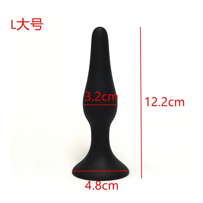 S/M/L/XL Silicone Anal Plug G-spot Massager Dildo Butt Plug Vagina Anus Dilator Sex Toys for Women Men Gay Suction Cup Sex Shop