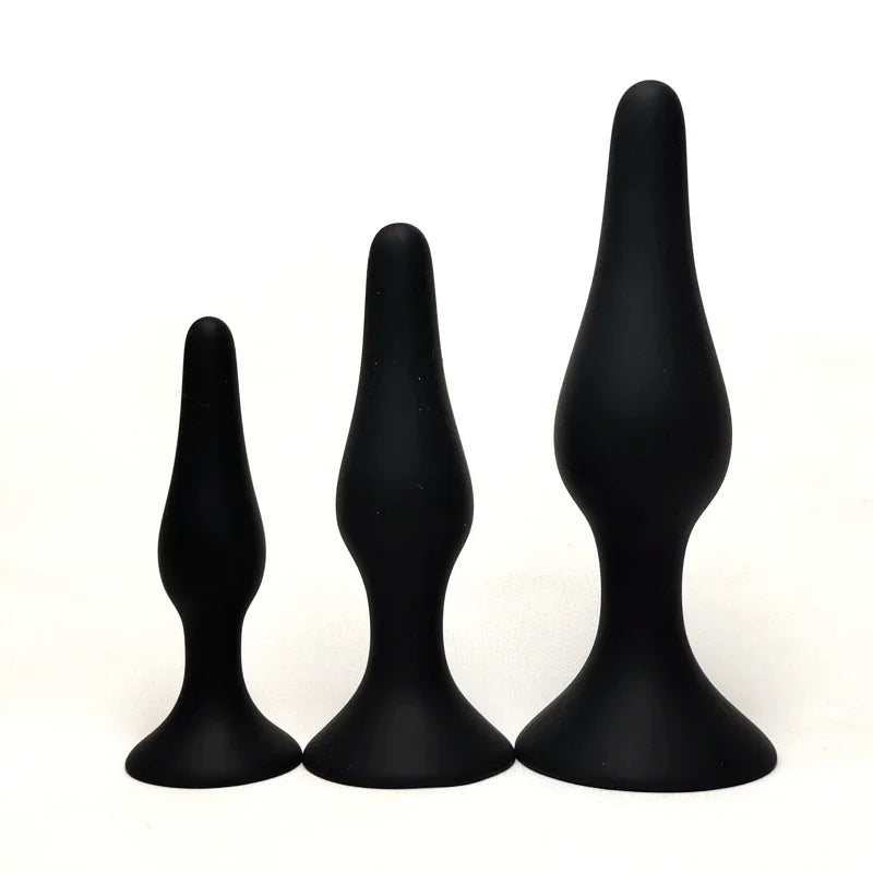 S/M/L/XL Silicone Anal Plug G-spot Massager Dildo Butt Plug Vagina Anus Dilator Sex Toys for Women Men Gay Suction Cup Sex Shop