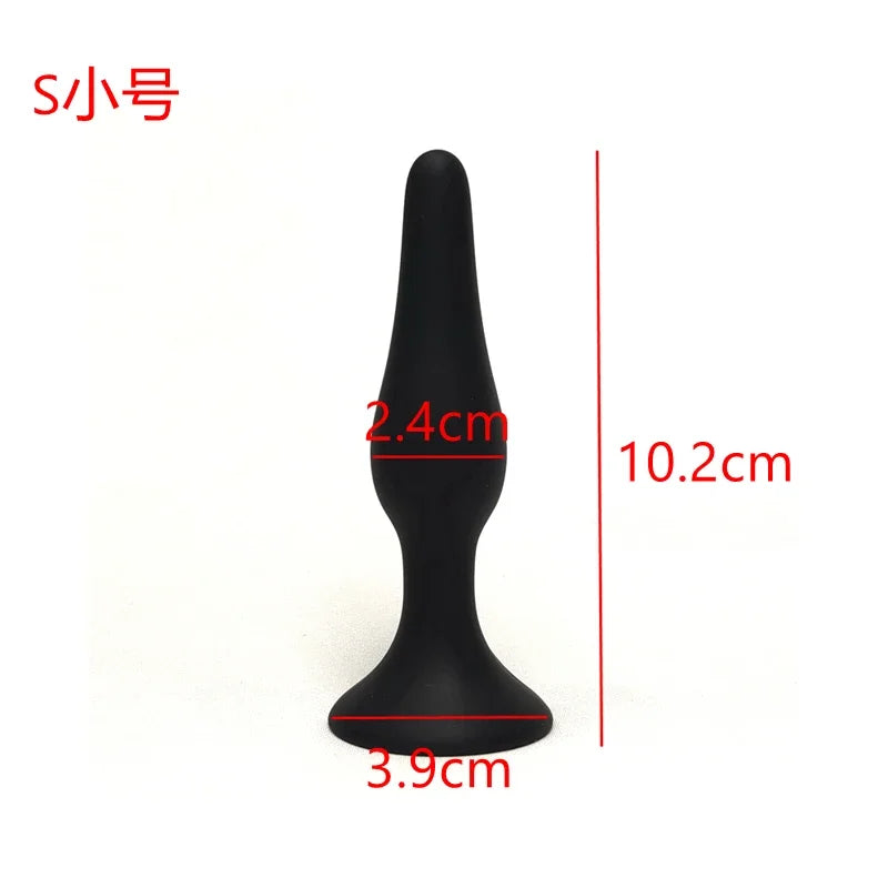 S/M/L/XL Silicone Anal Plug G-spot Massager Dildo Butt Plug Vagina Anus Dilator Sex Toys for Women Men Gay Suction Cup Sex Shop