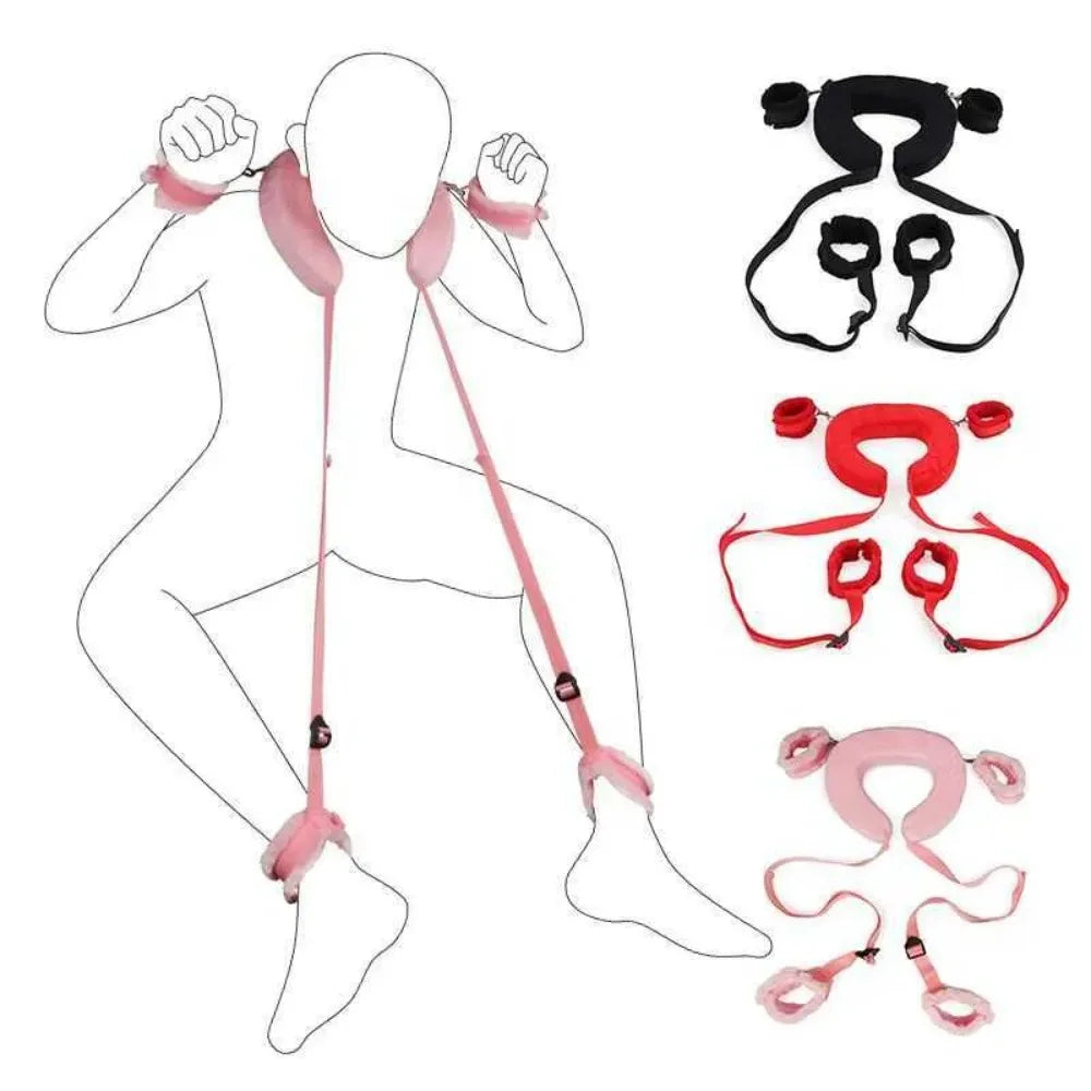 SM Adults Game Soft Headrest Handcuffs Erotic Bondage Restraint Swing Sex Toy Product Couple Special Design Sex Toys for Female