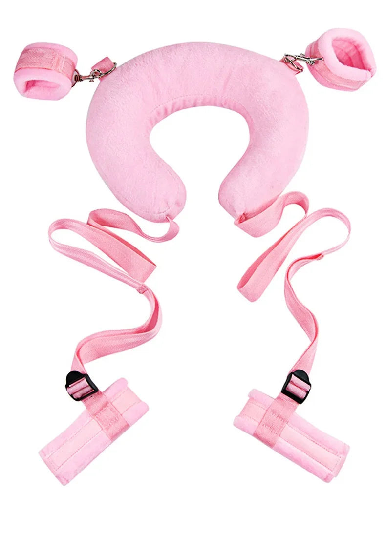 SM Adults Game Soft Headrest Handcuffs Erotic Bondage Restraint Swing Sex Toy Product Couple Special Design Sex Toys for Female