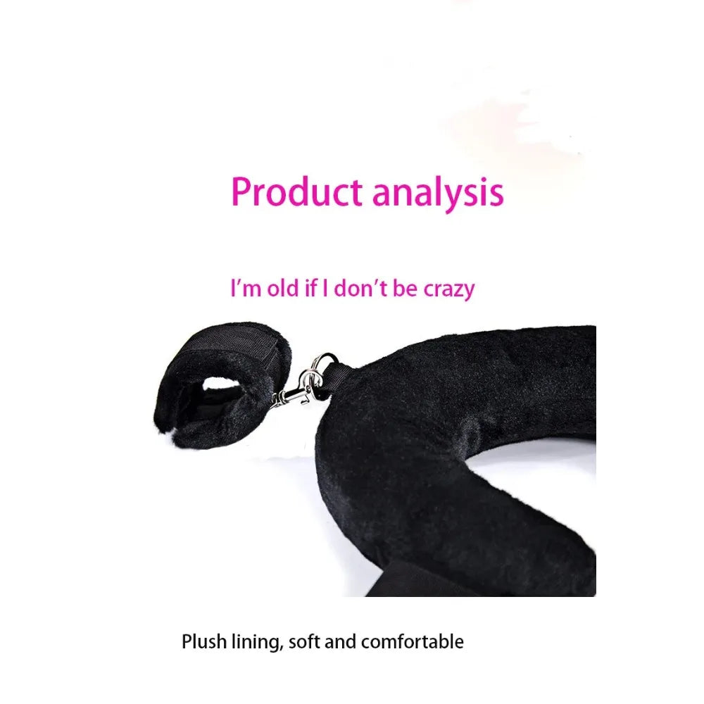 SM Adults Game Soft Headrest Handcuffs Erotic Bondage Restraint Swing Sex Toy Product Couple Special Design Sex Toys for Female