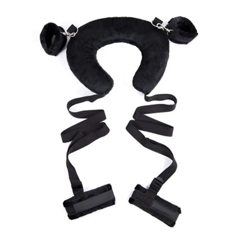 SM Adults Game Soft Headrest Handcuffs Erotic Bondage Restraint Swing Sex Toy Product Couple Special Design Sex Toys for Female