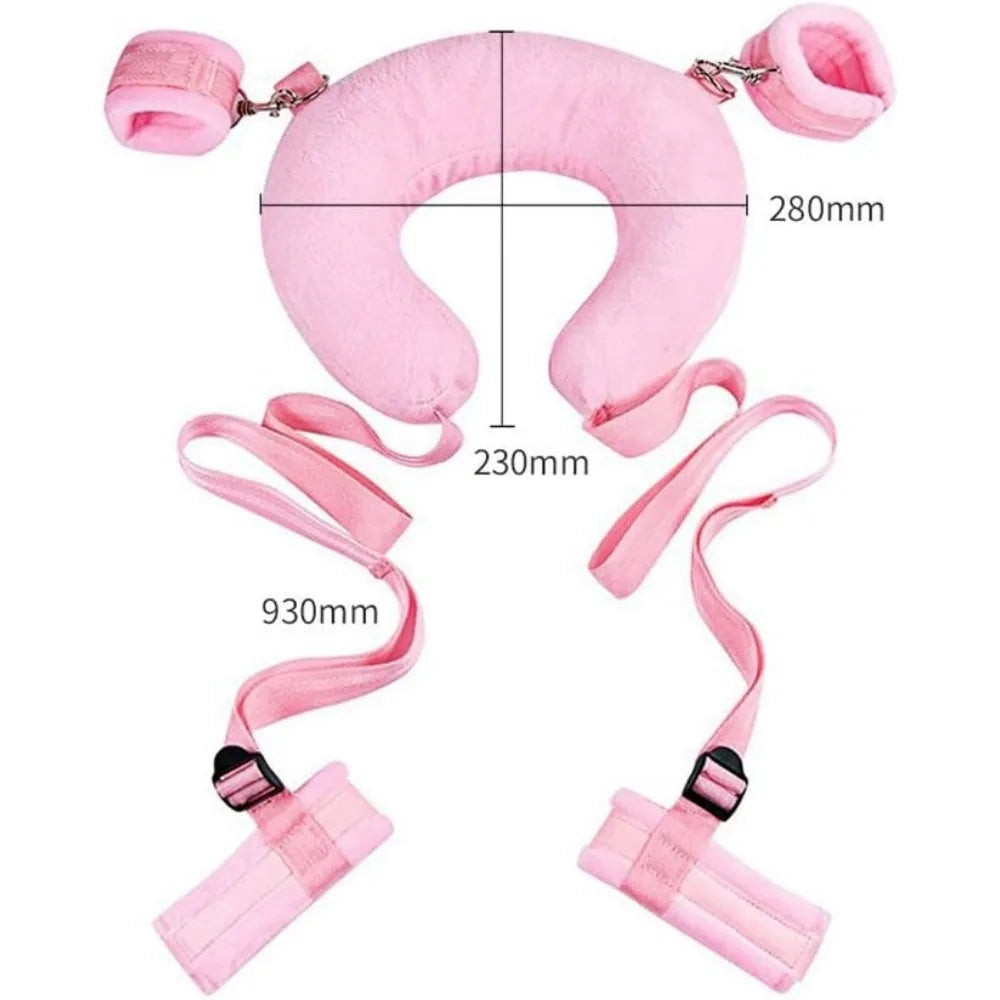 SM Adults Game Soft Headrest Handcuffs Erotic Bondage Restraint Swing Sex Toy Product Couple Special Design Sex Toys for Female