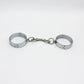 SM Heavey Stainless Steel Bondage Set with Hook Connected Handcuffs Anklecuffs Neck Collar Bdsm Restraint Slave Role Play