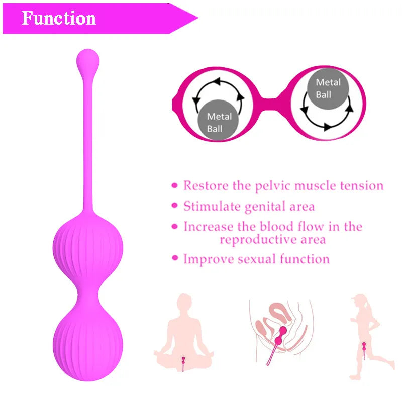 Safe Silicone Smart Ball Kegel Ball Ben Wa Ball Vagina Tighten Exercise Machine Vaginal Geisha Ball Sex Toys for Women