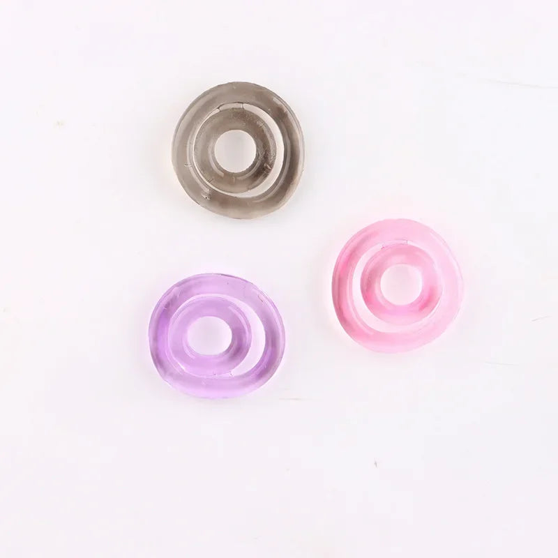 Double Cock Ball Ring holds Ball Longer Lasting Sex Toy for Man Jelly Penis Rings Male Extra Delay Ejaculation Impotence Lock