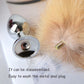 Separable Anal Plug Fox Tail Removable Metal Butt Plug Backyard Fun Metal Silver Butt Plug Tail Adult Toy Sex Products