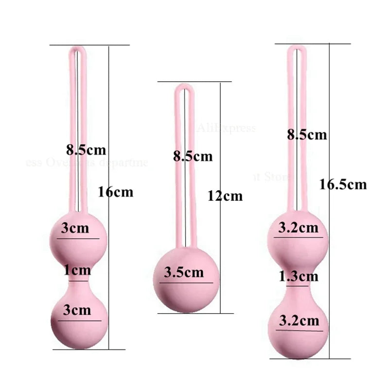 Set Safe Silicone Smart Ball Kegel Ball Ben Wa Ball Vagina Tighten Exercise Machine Vaginal Geisha  Sex Toys for Women