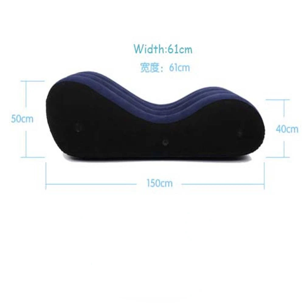 Sex Furniture Inflatable Sex Sofa Bed Pad Weightless Chair Cushion SM with Cuffs Sexual Position Aid Erotic Wedge for Couple