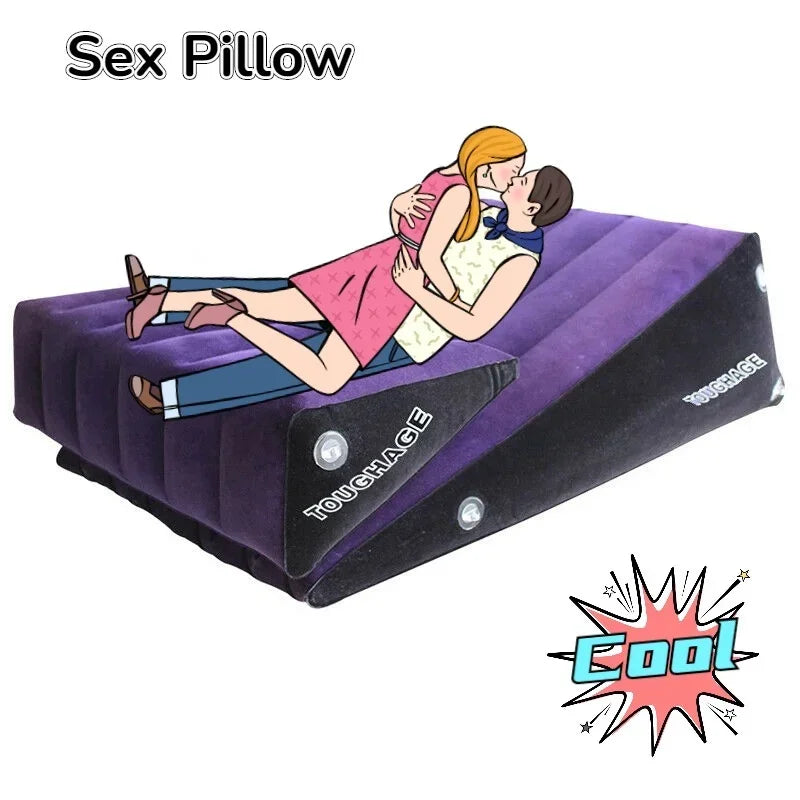 Sex Sofa Inflatable Bed Wedge Sexy Pillow Inflatable Chair Love Position Cushion Couple Sex Equipment Erotic Furnitures