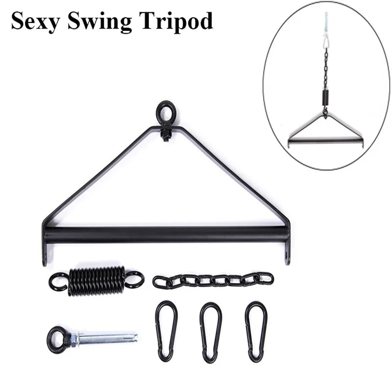 Sex Swing Hanging Up Bar Metal Tripod Stents Sex Furniture Pleasure Upgraded Swing Sex Products Accessories Toys for Couple