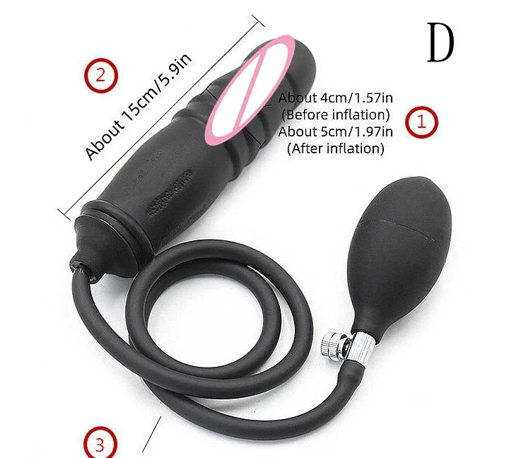 Sex Toys Penis Ring for Men Couple Inflatable Cock Enlarger Enhancer Lock Bondage Male Masturbator Longer Erections Penisring