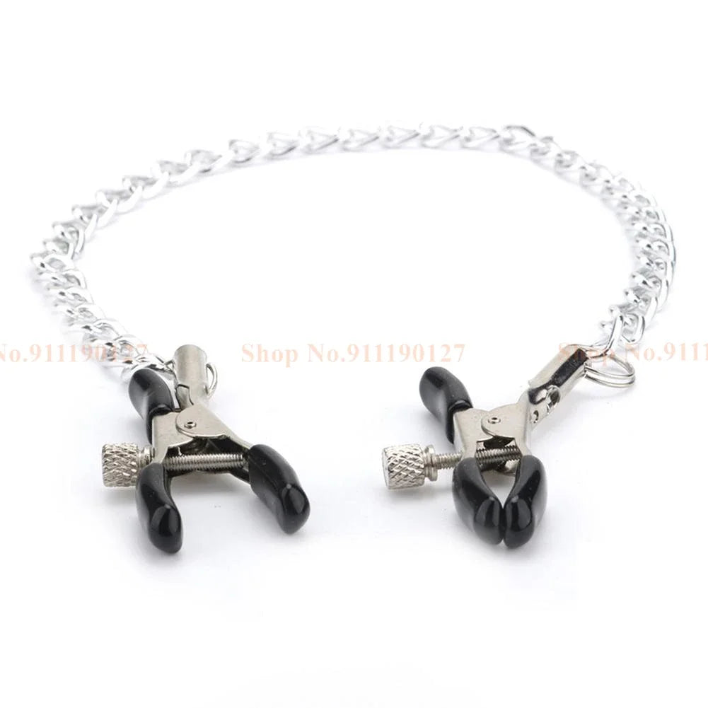 Sex Toys Slave Leather Collar Nipple Clitoris Chain Bdsm Bondage Adults Products Erotic Accessories Sex Toys For Couples Woman