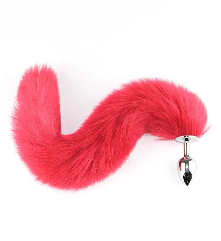 Sex Toys for Woman Cosplay Fox Mask Tail Anal Plug Metal Anus Butt Plug  Half Cat Mask Party Sexy Adult Mask Game Masks BDSM