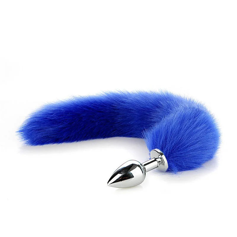 Sex Toys for Woman Cosplay Fox Mask Tail Anal Plug Metal Anus Butt Plug Mask Half Cat Mask Party Sexy Adult Mask Game Masks BDSM