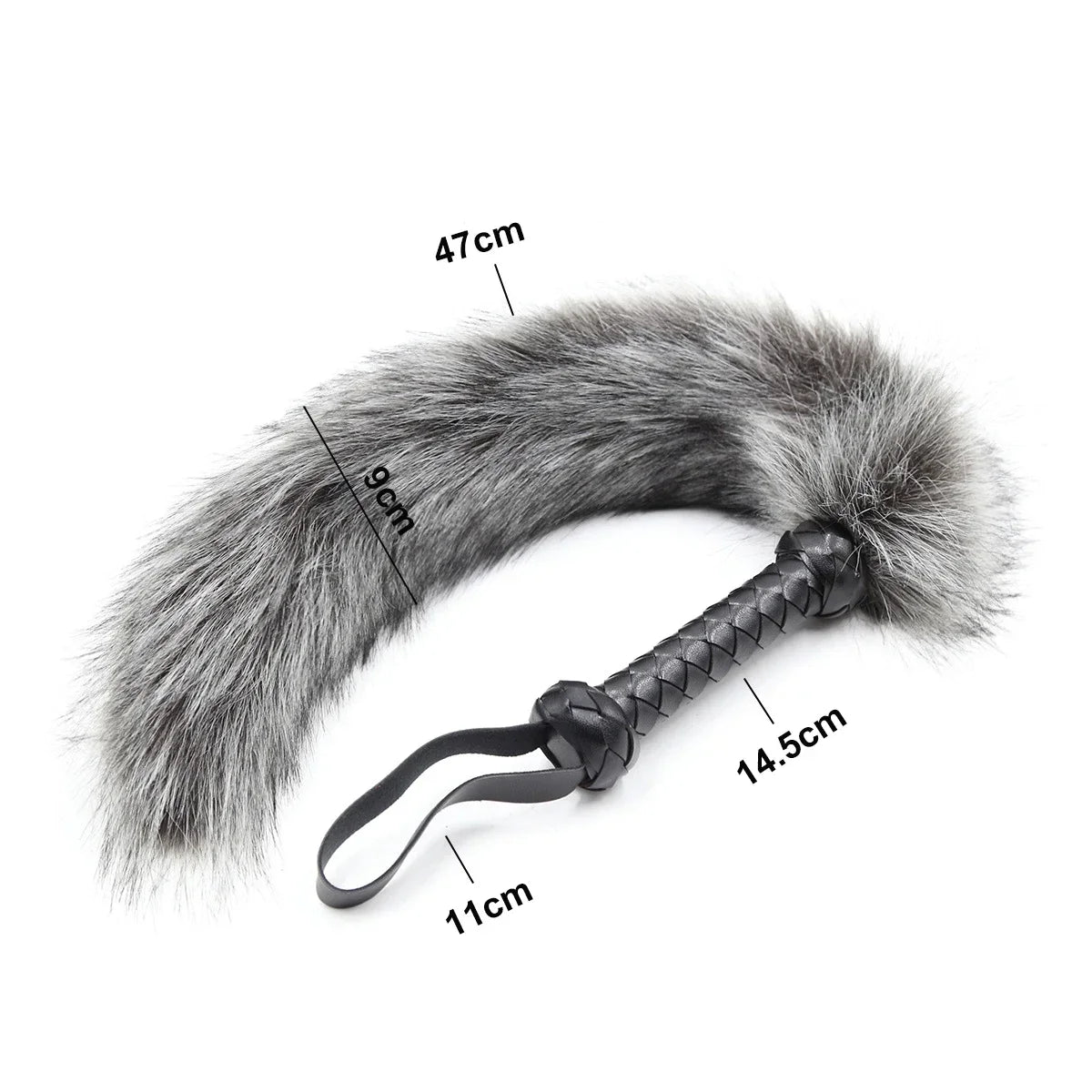 Sexy Fox Tail Whip Erotic Leather Whip Couple Flirting Spanking Fetish BDSM Bondage Slave Role Play Adult Games Sex Toys