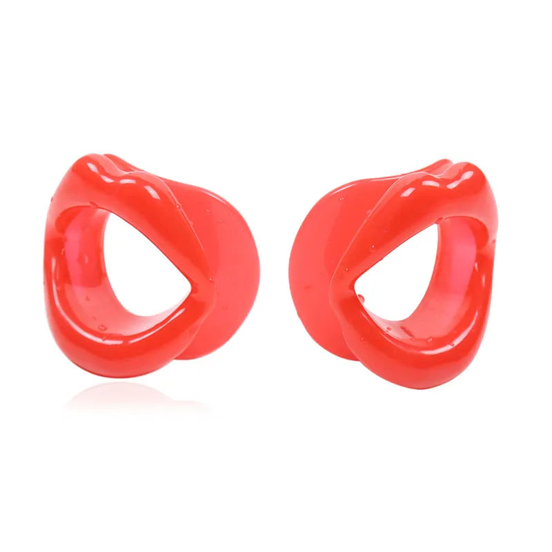 Sexy Lips Soft Rubber Female Oral Mouth Gag Open Fixation Mouth Stuffed Oral Sex Gag for Women Adult Game Sex Products