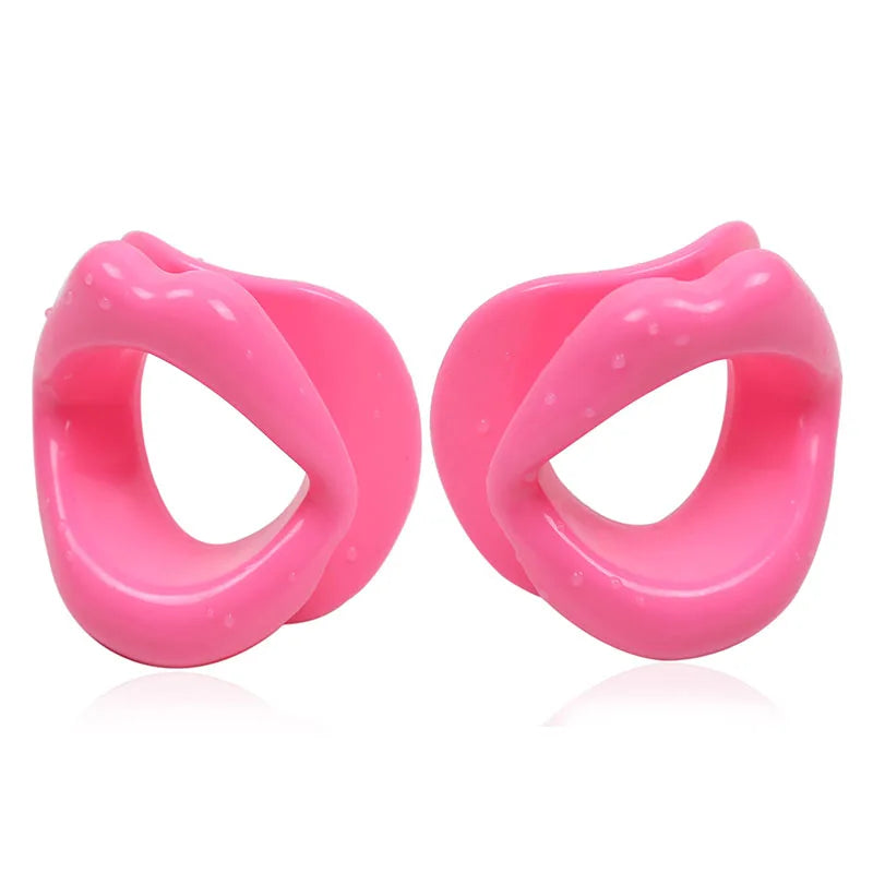 Sexy Lips Soft Rubber Female Oral Mouth Gag Open Fixation Mouth Stuffed Oral Sex Gag for Women Adult Game Sex Products