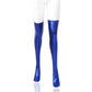 Sexy Shiny PU Leather Wetlook Thigh High Stockings Women Wet Look Latex Style Thigh-Highs Punk Hen Party  Wear Outfit