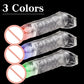 Shiny Penis Sleeve/Rings For Men Cock Ring Chastity Belt/Cage Cockring Sex Toys Linen Nozzle Reusable Condoms