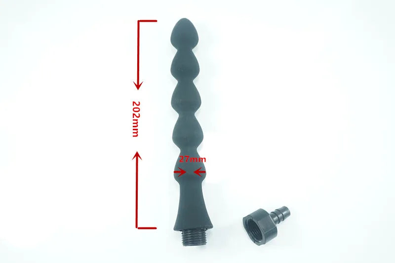 Shower Douche Anus Vagina Cleaning silicone enema syringe system parts butt plug anal beads nozzles tip attachment sex toys