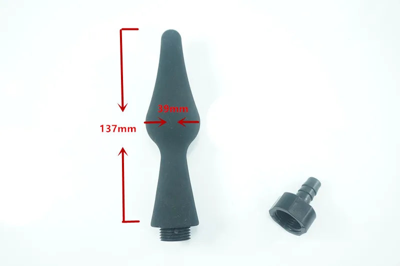 Shower Douche Anus Vagina Cleaning silicone enema syringe system parts butt plug anal beads nozzles tip attachment sex toys