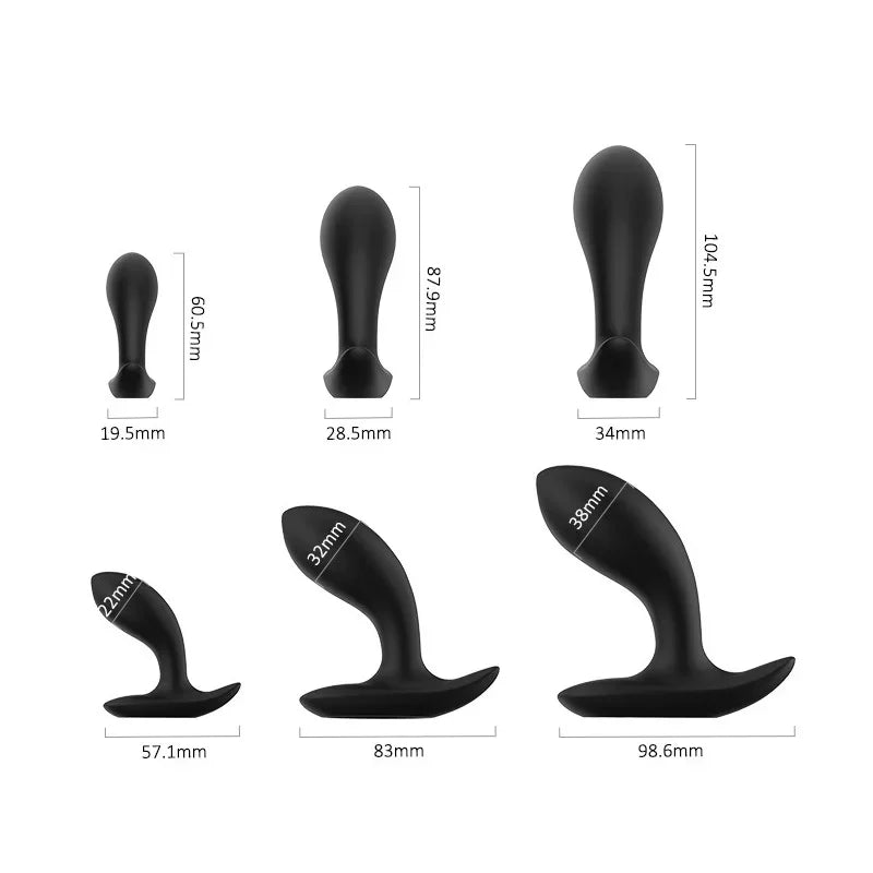 Silicone Anal Beads Butt Plug Training Set Huge Flared Base Wearable Hollow Anal Plug Prostate Massage G spot sex Toy Man Women