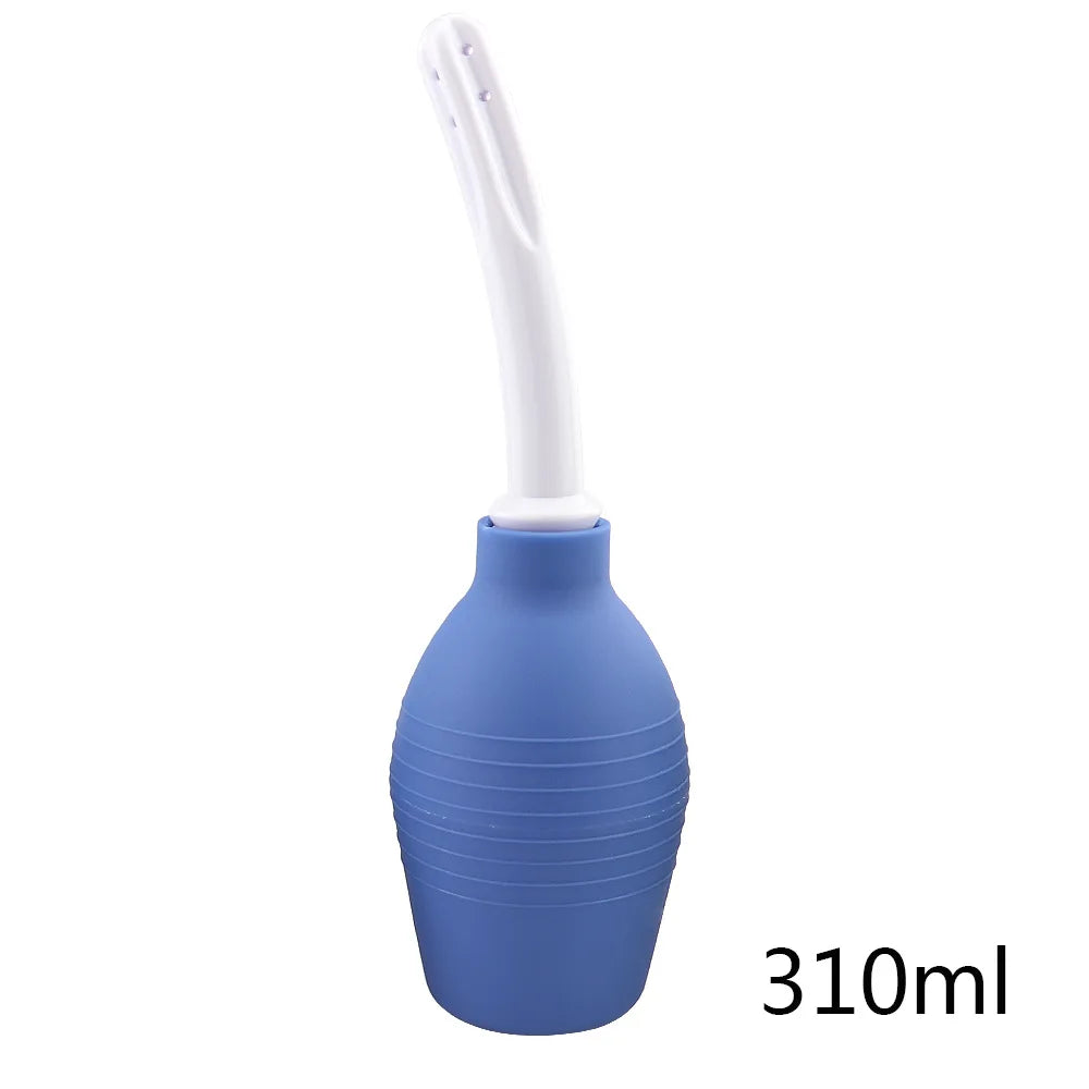 Silicone Anal Douche Kit for Men and Women System Cleaner Bottle Nozzle Plug Colon Enema Anal Prostate Sex Toys Sexy Purifier