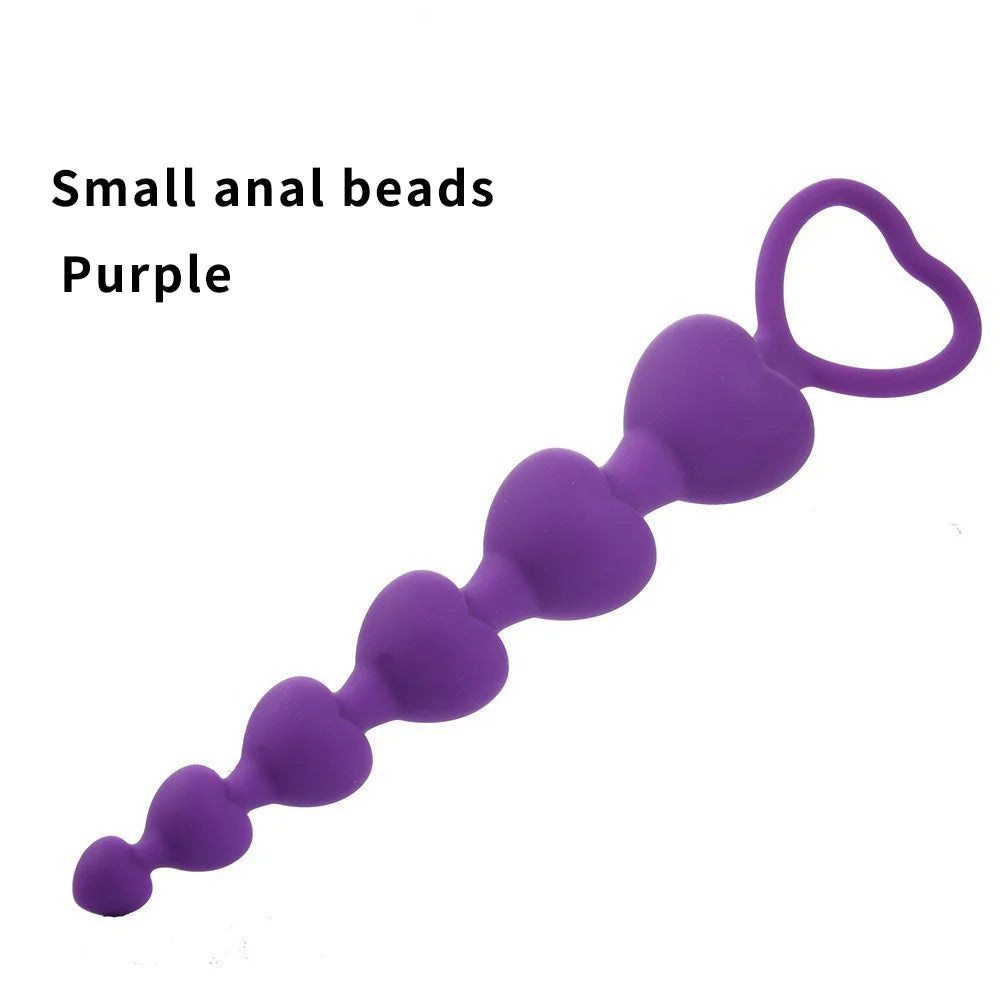 Silicone Anal Plug Anal Beads Butt Plug Pull Beads Dildo Masturbator vaginal balls Anal Dilator Adult 18  Sex Toys For Woman Men