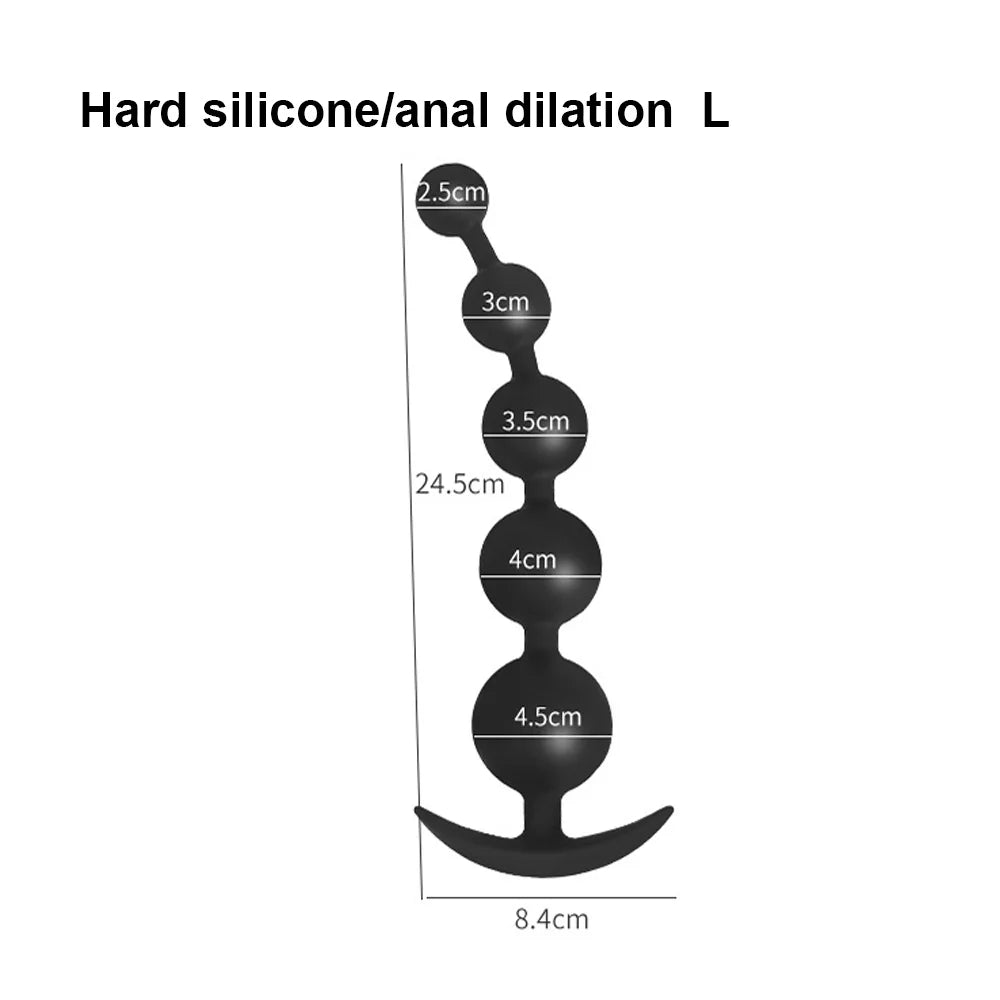 Silicone Anal Plug Anal Beads Butt Plug Pull Beads Dildo Masturbator vaginal balls Anal Dilator Adult 18  Sex Toys For Woman Men