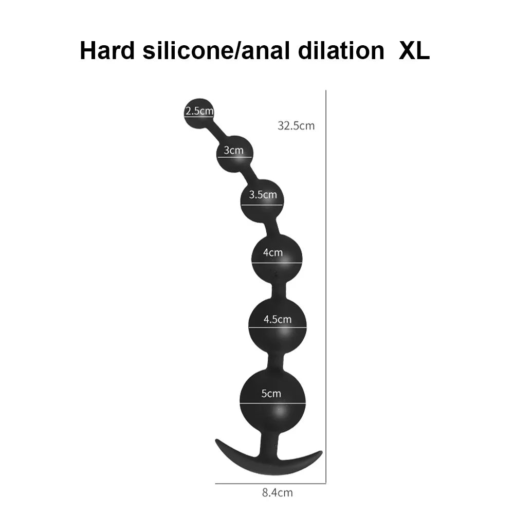 Silicone Anal Plug Anal Beads Butt Plug Pull Beads Dildo Masturbator vaginal balls Anal Dilator Adult 18  Sex Toys For Woman Men