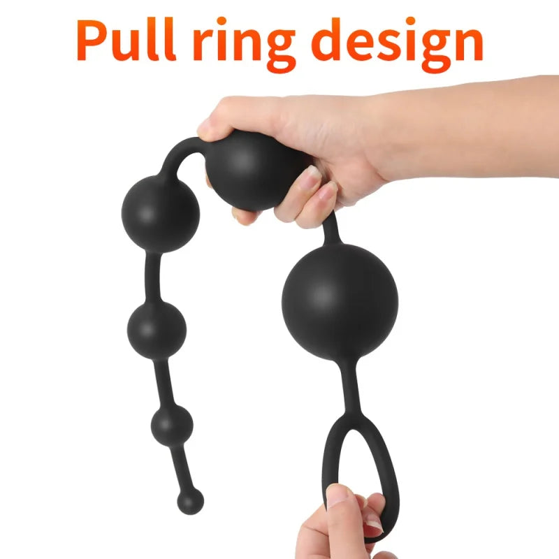 Silicone Anal Plug Anal Beads Butt Plug Pull Beads Dildo Masturbator vaginal balls Anal Dilator Adult 18  Sex Toys For Woman Men