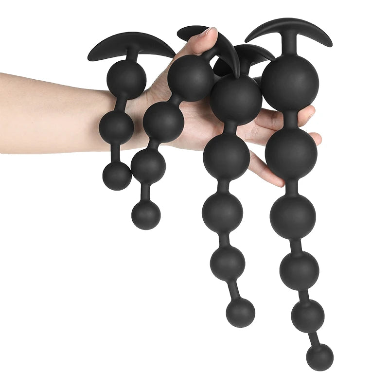 Silicone Anal Plug Butt Plug Dildo With Balls Beads Prostate Massager Adult Product Female Masturbation Tool Sex Toys For Couple