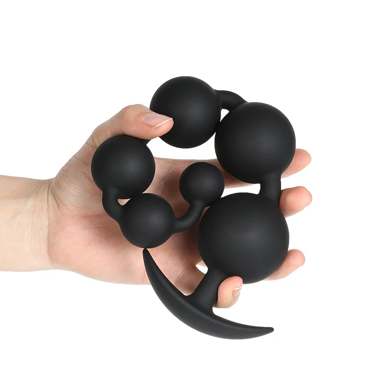 Silicone Anal Plug Butt Plug Dildo With Balls Beads Prostate Massager Adult Product Female Masturbation Tool Sex Toys For Couple