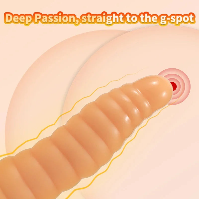 Silicone Anal Plug Dildos with Suction Cup Stimulate Vagina and Anus Big Butt Plug Soft Anal Dilator Sex Toys for Women and Men