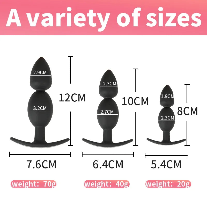 Silicone Anal Plug Sextoy Dildo Butt Plug For Woman Anal Toys GSpot Sex Toys For Adults18 Erotic Toy Anal Trainer Sex shop