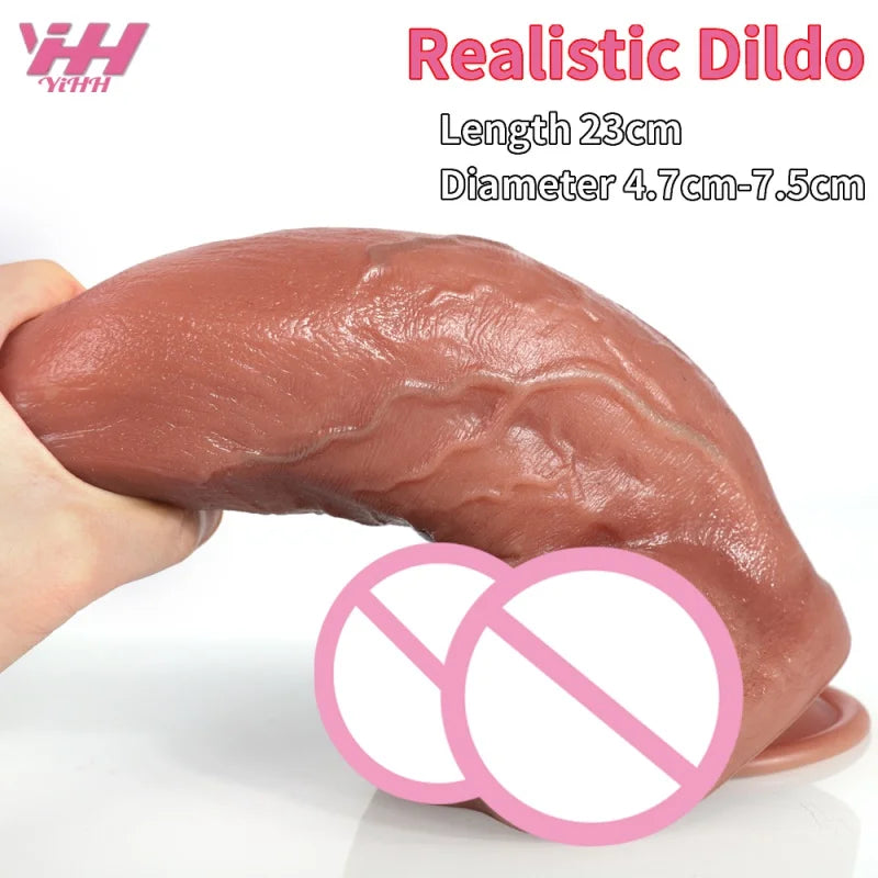 Silicone Artificial Penis Big Fake Dick Female Masturbation Sex Toy For Women beginner super strong Suction Cup Small Dildo Cock