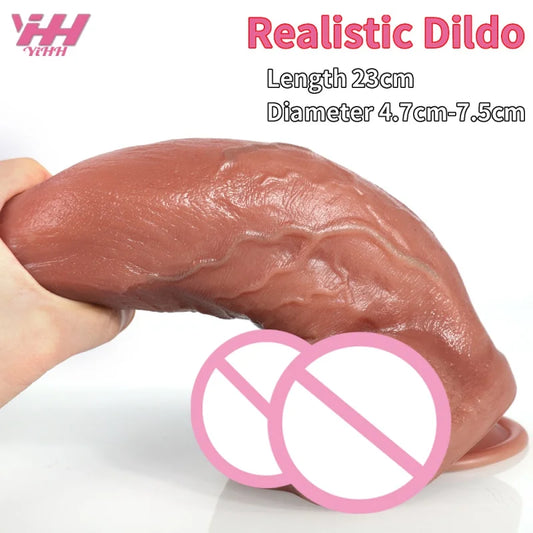 Silicone Artificial Penis Big Fake Dick Female Masturbation Sex Toy For Women beginner super strong Suction Cup Small Dildo Cock