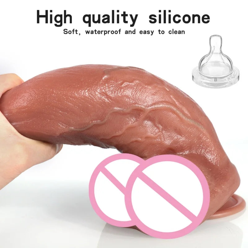 Silicone Artificial Penis Big Fake Dick Female Masturbation Sex Toy For Women beginner super strong Suction Cup Small Dildo Cock