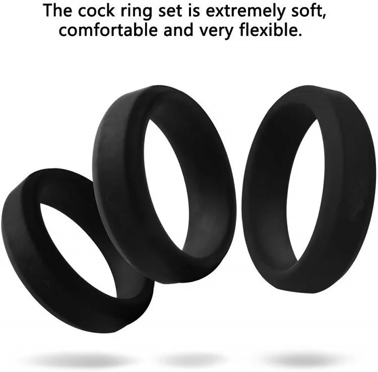 Silicone Cock Ring Penis Enhance Erection Delay Ejaculation Cockring Sex Toys For Men Foreskin Lock Semen Ring Sex Shop