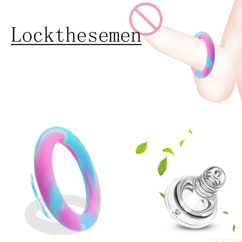 Silicone Cockring Sex Toy For Men Male Cock Ring Penis Ring Delay Ejaculation Scrotal Binding Ball Stretcher anillos para hombre