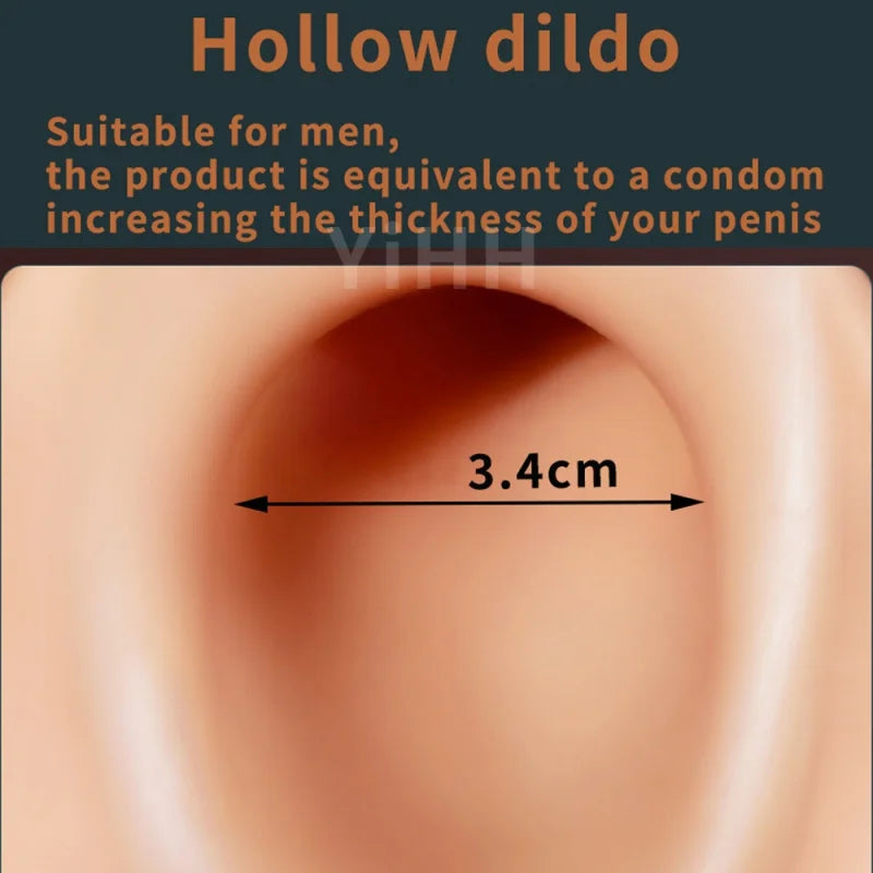 Silicone Dildo Strap on Panties Hollow /Solid Big Dick Realistic Skin Feeling Soft Pants For Penis Sexy Toys for Man Women