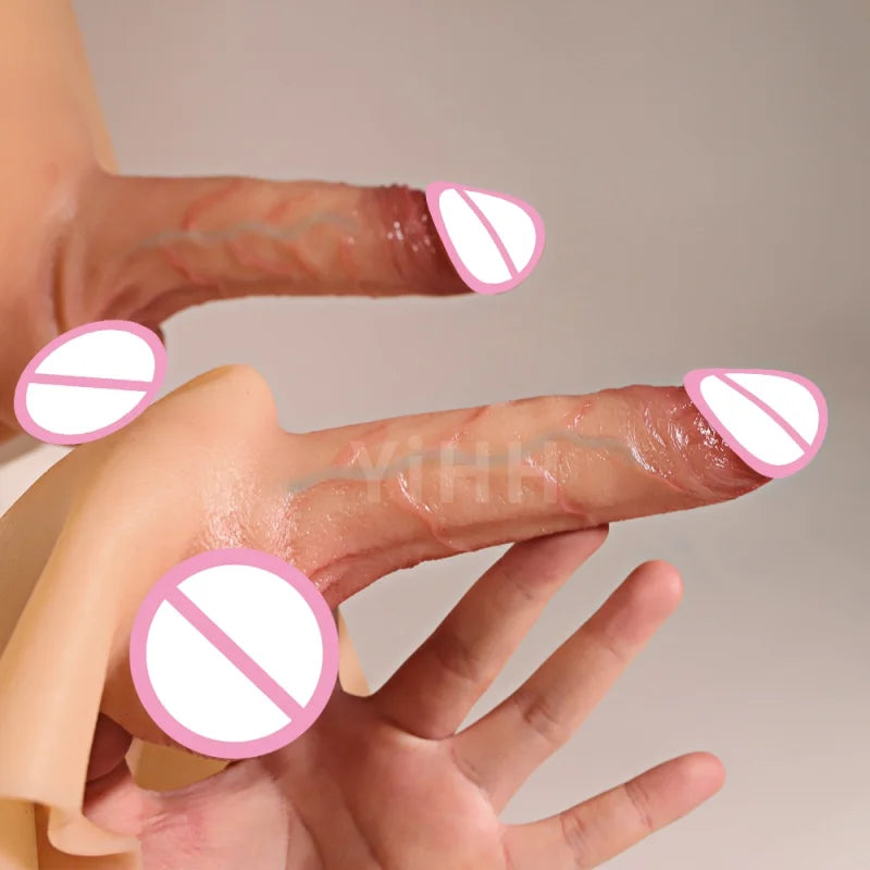 Silicone Dildo Strap on Panties Hollow /Solid Big Dick Realistic Skin Feeling Soft Pants For Penis Sexy Toys for Man Women