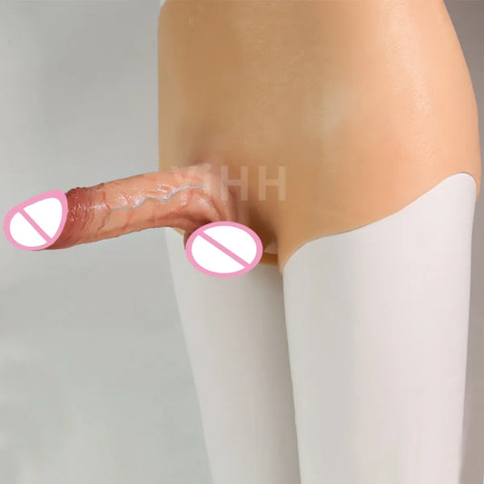 Silicone Dildo Strap on Panties Hollow /Solid Big Dick Realistic Skin Feeling Soft Pants For Penis Sexy Toys for Man Women