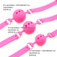 Silicone Gag Ball BDSM Bondage Restraints Open Mouth Breathable Sex Ball Harness Strap Gag Sex Toy for Women Couple Adult Toy