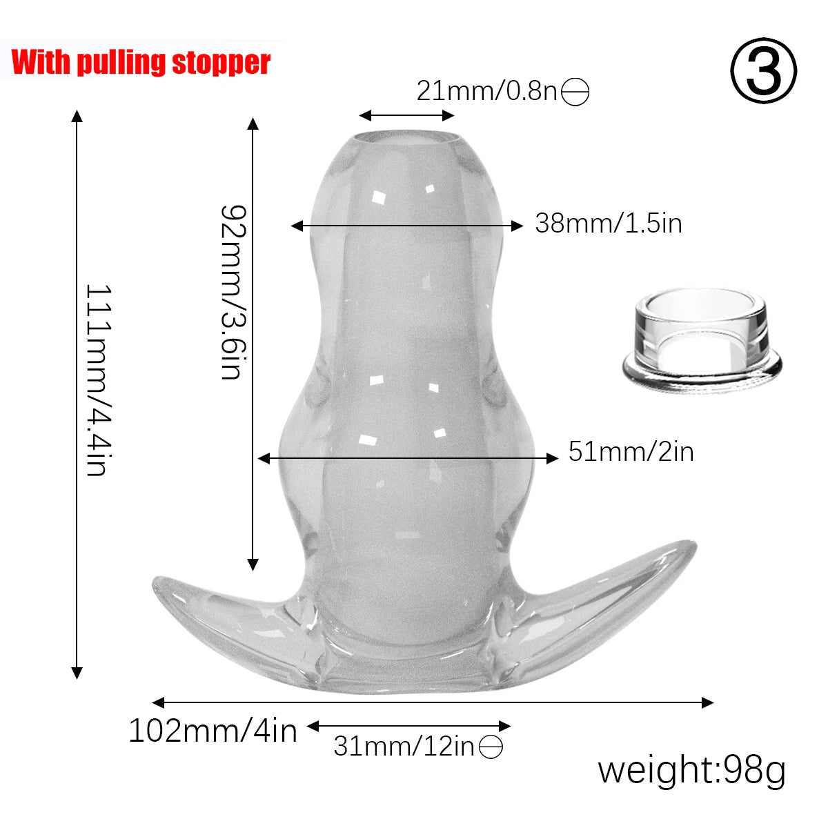 Silicone Hollow Anal Plug Insert Anus Dilator Sex Toys For Women Anal Speculum Expander Vagina Butt Plug Dildo Prostate Massage