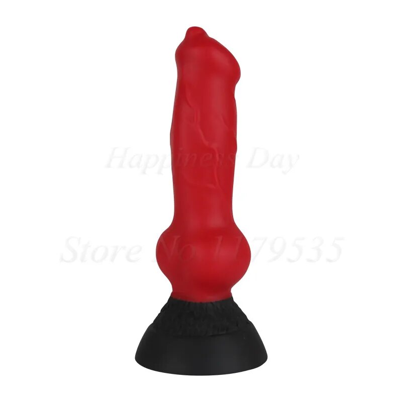 Silicone Huge Dog Animal Dildo Anal Plug With Suction Fake Penis Realistic Wolf Dick Sex Toys For Women Men Female Masturbation