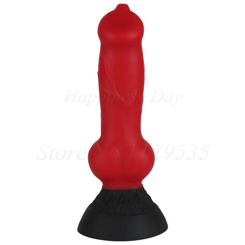 Silicone Huge Dog Animal Dildo Anal Plug With Suction Fake Penis Realistic Wolf Dick Sex Toys For Women Men Female Masturbation